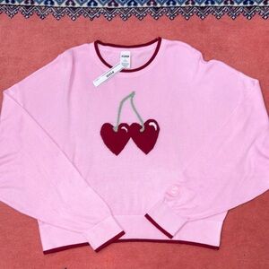 PINK Victoria Secret Cambridge Knit Crew Sweater New with tags